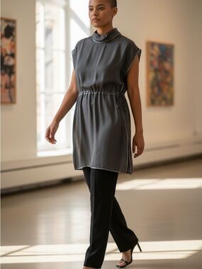 Gucci black  Sleeveless Midi  Dress